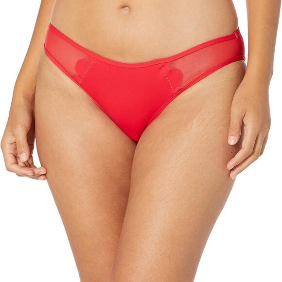 Seafolly Scalloped Hipster Bikini Bottom in Chilli Red Size 8US NEW - Picture 1 of 5